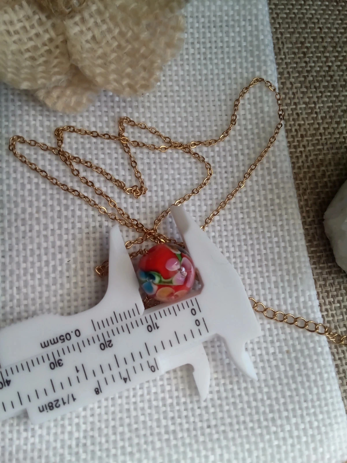 Collar de perlas de vidrio bohemio – photo 2